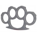 Poing américain aluminium argent