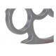Poing américain aluminium argent de la marque DM diffusion (10507)