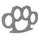 Poing américain aluminium argent de la marque DM diffusion (10507)