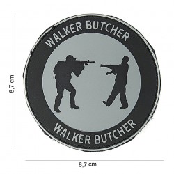 Patch 3D PVC Walker butcher gris (avec velcro) de la marque 101 Inc (10076 | 444140-3751)