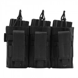 Poche tactique noire pour 6 chargeurs avec système molle de la marque 101 Inc (359855)