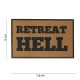 Patch 3D PVC Retreat hell (avec velcro) de la marque 101 Inc (10061 | 444180-3735)