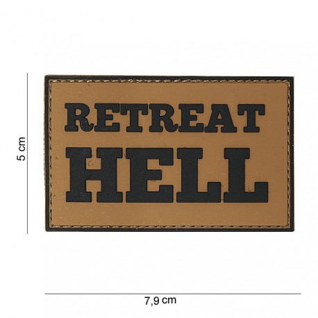 Patch 3D PVC Retreat hell (avec velcro) de la marque 101 Inc (10061 | 444180-3735)