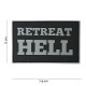 Patch 3D PVC Retreat hell noir (avec velcro) de la marque 101 Inc (10063 | 444180-3734)