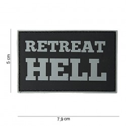 Patch 3D PVC Retreat hell noir (avec velcro) de la marque 101 Inc (10063 | 444180-3734)