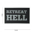 Patch 3D PVC Retreat hell noir