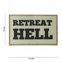 Patch 3D PVC Retreat hell sable