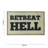 Patch 3D PVC Retreat hell sable