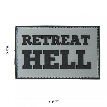 Patch 3D PVC Retreat hell gris (avec velcro) de la marque 101 Inc (10060 | 444180-3736)