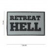 Patch 3D PVC Retreat hell gris