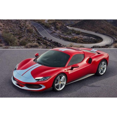Miniature – Ferrari 296 GTB Assetto Fiorano rouge de 2021 (à l’échelle 1/18) de la marque Bburago (18-16017)