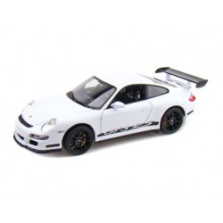 Miniature – Porsche 911 (997) GT3 RS blanche de 2007 (à l’échelle 1/18) de la marque Welly (18015W)