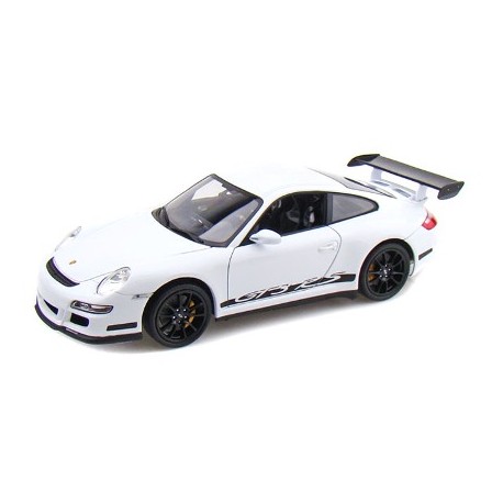 Miniature – Porsche 911 (997) GT3 RS blanche de 2007 (à l’échelle 1/18) de la marque Welly (18015W)