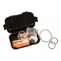 Kit de survie avec boite étanche noire