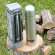 Bouteille thermos 1 litre en acier chrome de la marque Fosco (349507)