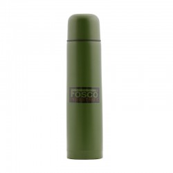 Bouteille thermos 1 litre en acier vert de la marque Fosco (349507)
