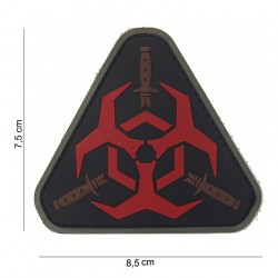 Patch 3D PVC Outbreak response noir et rouge (avec velcro) de la marque 101 Inc (13024 | 444150-3732)