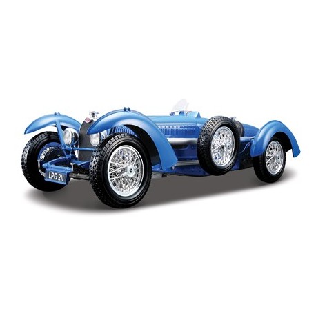 Miniature – Bugatti Type 59 bleu de 1934 (à l’échelle 1/18) de la marque Bburago (18-12062)