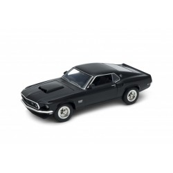 Miniature – Ford Mustang boss 429 noire de 1969 (à l’échelle 1/24) de la marque Welly (24067W)
