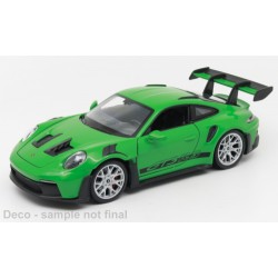 Miniature – Porsche 911 GT3 RS (992) verte (à l’échelle 1/24) de la marque Welly (24122W)