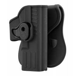 Holster rigide noir pour Glock 17 droitier de la marque BO manufacture (GE16040)