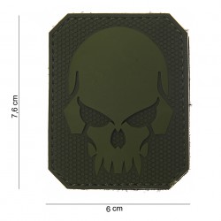 Patch 3D PVC Pirate skull vert (avec velcro) de la marque 101 Inc (13020 | 444150-3727)