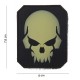 Patch 3D PVC Pirate skull vert pale (avec velcro) de la marque 101 Inc (13017 | 444150-3729)