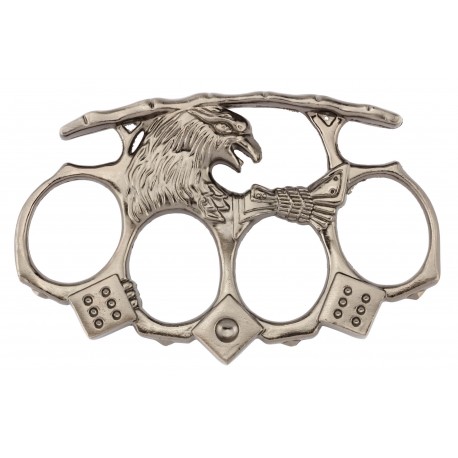 Poing américain aigle et dés (en métal) de la marque Europ-arm (AD652)