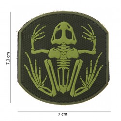 Patch 3D PVC Frog skeleton vert (avec velcro) de la marque 101 Inc (14005 | 444150-3715)