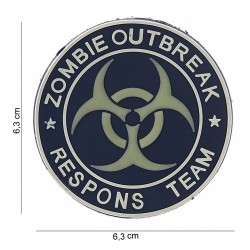 Patch 3D PVC Zombie outbreak respons team (avec velcro) de la marque 101 Inc (13006 | 444150-3708)
