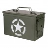 Boite à munitions calibre .50 US army star