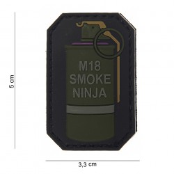 Patch 3D PVC M-18 smoke ninja bague violette