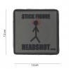 Patch 3D PVC Stick figure