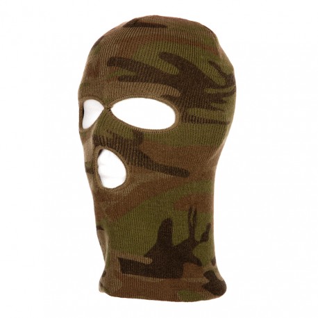 Textiles - Cagoule 3 trous camouflage woodland de la marque Fostex (214281)