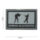 Patch 3D PVC Zombie slaughter gris et noir (avec velcro) de la marque 101 Inc (10048 | 444140-3746)