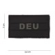 Patch 3D PVC Allemagne noir (avec velcro) de la marque 101 Inc (12019 | 444120-3523)