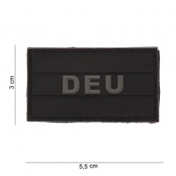 Patch 3D PVC Allemagne noir