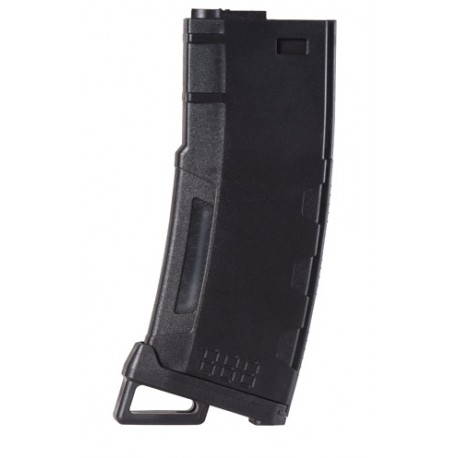 Airsoft – Chargeur 130 billes polymère noir pour réplique airsoft M4 électrique de la marque Lancer tactical (CLK9020)