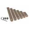 Set de 6 rails M-lok nylon tan