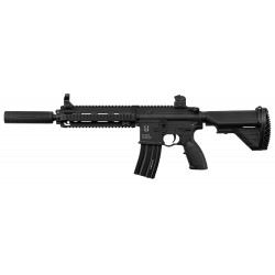 Airsoft - Réplique Delta 595 avec silencieux (polymère) électrique non blow back de la marque BO manufacture (LK9116)