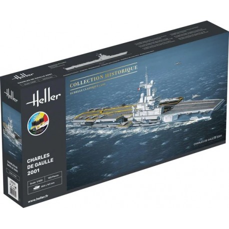 Maquette plastique – Porte-avions Charles de Gaulle (échelle 1/400) de la marque Heller (57072)