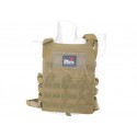 Gilet porte-plaques tan