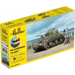 Maquette plastique – Char M4 Sherman du D-day (échelle 1/72) de la marque Heller (56892)