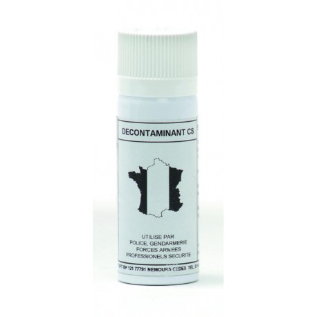 Bombe anti-agression - Spray décontaminant CS 50 ml de la marque CBM (107720)