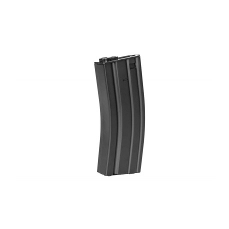 Airsoft – Chargeur métal noir 340 billes pour réplique airsoft type M4 de la marque S&T armament (ST44865)