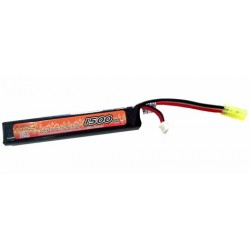 Airsoft - Batterie Li-Po 1 stick 7.4 Volts - 1500 mAh 30C (cosse mini tamiya femelle) de la marque VB power (VB5820124)