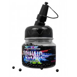 Arme à air - Bille acier noire 4.5 mm 0.35 gramme (en pot de 1500 billes) de la marque Powair (PO0009)