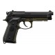 Airsoft - Réplique M9-A1 noir et OD gaz blow back (full métal) de la marque KJ works (PG2602)