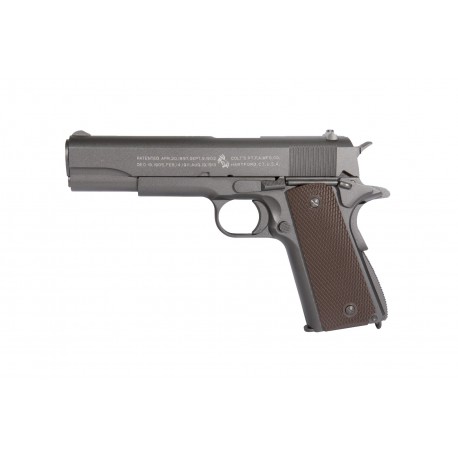 Airsoft - Réplique Colt 1911 A1 CO2 blow back (full métal) de la marque Cybergun (180512)