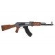 Airsoft - Réplique Kalashnikov AK-47 gris et effet bois (métal et ABS) électrique non blow back de la marque Cybergun (120903)